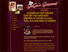 Tablet Screenshot of gagasgourmetshop.com